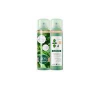 Klorane Shampoo Secco Purificante All'Ortica Per Capelli Castani 2x150 ml