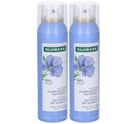 Klorane Shampoo Secco Volume al Lino 2x150 ml