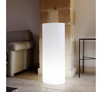 Kloris Colonna Cilindrica altezza 70 cm diametro 35 cm colore bianco con portalampada E27 Cavo Elettrico