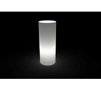 Kloris Colonna Cilindrica Sweet Table altezza 90 cm diametro 35 cm colore bianco neutro con Cavo Elettrico, lampadina inclusa. IP65 MADE IN ITALY