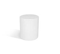 Kloris Colonna Cilindrica Sweet Table espositore per interni ed esterni plastica altezza 40 cm diametro cm 35 Bianco. Made in Italy.