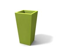 Kloris Portavaso moderno alto quadrato interni ed esterni mod. EGIZIO cm 41X41 h 90 cm Verde profondità 30 cm