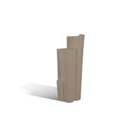 Kloris Sgabello Bar Alto cm 88 Moderno Sedile Seduta resina polietilene mod.Bach Grigio Tortora. Made in Italy