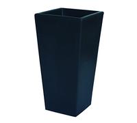 Kloris Vaso Moderno Alto quadrato interni ed esterni cm 30x30 mod.EGIZIO h 40 cm Nero Grafite Tutta capienza