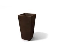 Kloris Vaso Moderno Alto quadrato interni ed esterni cm 32x32 mod.EGIZIO h 55 cm Marrone Tutta capienza