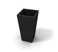 Kloris Vaso Moderno Alto quadrato interni ed esterni cm 34x34 EGIZIO h 65 cm Nero Grafite Tutta Capienza