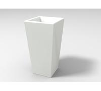 Kloris Vaso Moderno Alto quadrato interni ed esterni cm 34x34 mod.EGIZIO h 65 cm Bianco Tutta capienza