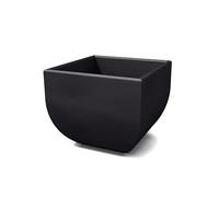 Kloris Vaso Moderno Quadrato MEDITERRANEO Liscio cm 50x50 Altezza cm 42. Colore Grafite. Made in Italy