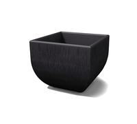 Kloris Vaso Moderno Quadrato MEDITERRANEO Rustico cm 50x50 Altezza cm 42. Colore Grafite. Made in Italy