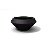 Kloris Vaso per Piante Ciotola da Giardino polietilene Diametro 60 cm Altezza 27 cm. Colore Grafite. Alta qualità Made in Italy