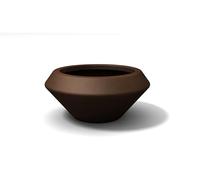 Kloris Vaso per Piante Ciotola da Giardino polietilene Diametro 60 cm Altezza 27 cm. Colore Marrone. Alta qualità Made in Italy