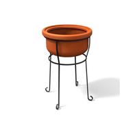 Kloris Vaso Vesuviano colore terracotta 45 CM + Sostegno Vaso Vesuviano colore terracotta 45 CM + Sostegno