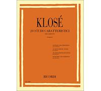 Klosé: 20 Studi Caratteristici Clarinetto | Spartiti Libro Tecnica Espressione | Studi Classici Intermedio Avanzato | Metodo Studio Strumentale Edizione Giampieri Conservatorio Esercizi Clarinettisti