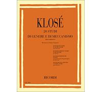 Klosé 20 Studi di Genere e Meccanismo per Clarinetto