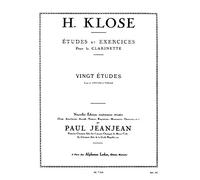 Klose H. ETUDES ET EXERCICES VINGT ETUDES pour la Clarinette - VENTI STUDI ED ESERCIZI per Clarinetto ed. Leduc