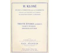 Klose H. TRENTE ETUDES ET EXRCICES pour la Clarinette - 30 STUDI ED ESERCIZI per Clarinetto ed. Leduc