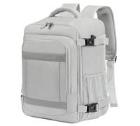 KLOSTAIN Zaino da Viaggio Easyjet 45x36x20 Bagaglio a Mano 30L Borsa da Cabina per Uomo e Donna, Lavoro e Scuola, Trekking, 14 Pollici Porta PC Grigio Chiaro