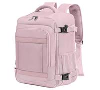 KLOSTAIN Zaino da Viaggio Easyjet 45x36x20 Zaino da Viaggio Aereo Bagaglio a Mano 30L Borsa da Cabina per Uomo e Donna Zaino da Lavoro e Scuola Trekking,14 Pollici Zaino Porta PC Rosa Chiaro