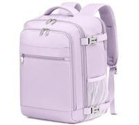KLOSTAIN Zaino Ryanair 40x20x25 da Viaggio Aereo Bagaglio a Mano 20L Borsa da Cabina per Uomo e Donna, Lavoro, Trekking, Scuola, 14 Pollici Porta PC Dayback Viola Chiara
