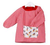 KLOTTZ - Babi senza bottoni tasca in tessuto Topolino per asilo bambini rosso Taglia unica