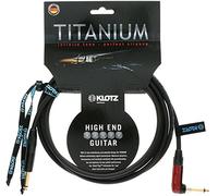 Klotz TIR0600PSP - Cavo per chitarra in titanio con SilentPLUG, ¼ di pollice dritto ad angolo retto, 6,1 m, 6,1 m