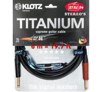Klotz TI-0600PSP Titanium 6 m Dritto - Dritto Cavo per strumento