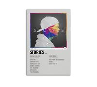 klouds Avicii, poster decorativo su tela con storie di album, decorazione artistica per camera da letto, soggiorno, poster estetico moderno, 20 x 30 cm, senza cornice