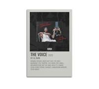 klouds Lil Durk - Poster decorativo su tela con album The Voice Tracklist, per camera da letto, soggiorno, moderno, 30 x 45 cm, senza cornice
