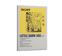 klouds MGMT - Poster su tela, motivo: Little Dark Age, decorazione artistica per camera da letto, soggiorno, stile moderno, 30 x 45 cm, con cornice