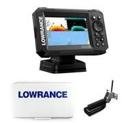 Klovoo Kit Ecoscandaglio con Lowrance Eagle 5, Fishfinder GPS 5" IPS + Cover Parasole Inclusa, Con o senza Trasduttore HDI o SplitShot HD