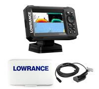 Klovoo Kit Ecoscandaglio con Lowrance Eagle 5, Fishfinder GPS 5" IPS + Cover Parasole Inclusa, Con o senza Trasduttore HDI o SplitShot HD
