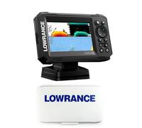 Klovoo Kit Ecoscandaglio con Lowrance Eagle 5, Fishfinder GPS 5" IPS + Cover Parasole Inclusa, senza trasduttore