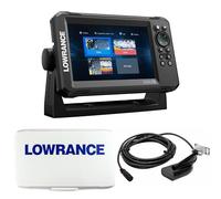 Klovoo Kit Ecoscandaglio GPS con Lowrance Eagle 7, Fishfinder GPS 7" IPS + Cover Parasole Inclusa, Con Trasduttore 83-200 HDI