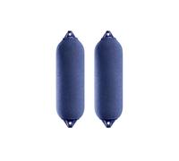 Klovoo Kit Parabordi Barca con Copertura in Neoprene Blu Compatibile Majoni, Multipack 2 o 4 unità, Parabordi Bianchi con Teste Blu, Misure F0 F1 F2 F3 F4 (2, F3 Ø24 x H70 cm)