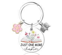 Klpoyu Regalo per gli amanti dei libri Portachiavi Bookish Regali per le donne Prenota Cose per gli amanti del libro Roba Regali per donne Uomini Lettori Scrittori Bibliofilo Libro Gioielli Lettura