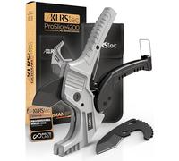 KLRStec Set tagliatubi professionale per tubi in PVC ProSlice 4200 (42 mm / 1-5/8") Tagliatubi a Cricchetto - Include Lama di Ricambio e Custodia in Nylon con Clip
