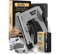 KLRStec TackAir Cucitrice Manuale - Pistola Sparapunti a Trazione - Sparapunti per Legno e Tessuti - Set con 2000 Punti Tipo D & T - Ergonomica, Potente e Resistente