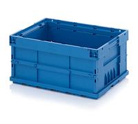 KLT - Scatola pieghevole con fondo composito, 60 x 40 x 28 cm, 60 x 40 x 28 cm, colore: Blu