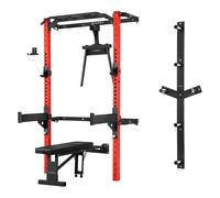 KLT22 POWER RACK PIEGHEVOLE MULTIFUNZIONALE ROSSO HMS