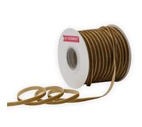 KLTRIBBON Nastro di velluto in nylon, 0,6 cm x 46 m, colore kaki