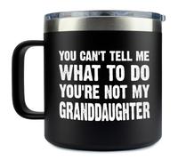 KLUBI Non puoi dirmi cosa fare, non sei mia nipote - Regali di compleanno per il nonno Bicchiere da 14 once per nonno Regalo per il nonno I migli