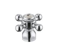 Kludi 1926 maniglia con targhetta "HOT", 7530105-00, 1926 cromo [Rubinetteria Bagno > Ricambi Rubinetteria Bagno]