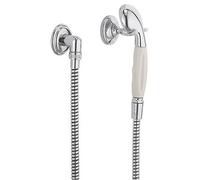 Kludi 1926 set doccia con presa d'acqua e supporto, 1 tipo di getto, 2710505, 1926 cromo [Rubinetteria Bagno > Set Doccia]
