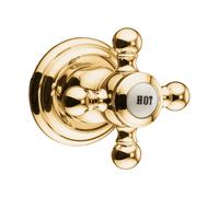 Kludi 1926 valvola di intercettazione, 1 uscita, 518164520, 1926 oro [Rubinetteria Bagno > Rubinetteria Doccia]