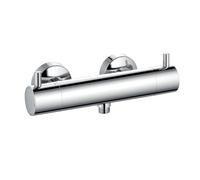 KLUDI BOZZ Mitigeur thermostatique de douche, montage mural, levier de sélection de température, 352030538, 352030538, Colorazione: cromo
