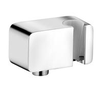 Kludi A-QA supporto doccetta con collegamento tubo flessibile, 6556005-00, A-QA cromo [Rubinetteria Bagno > Prese d‘Acqua]