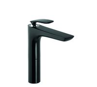 KLUDI BALANCE Mitigeur monocommandé pour vasque, montage monotrou, hauteur de bec 210mm, 522968775, 522968775, Colorazione: Nero opaco / cromo