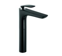KLUDI BALANCE Mitigeur monocommandé pour vasque, montage monotrou, hauteur de bec 270mm, 5 l/min, 522988775, 522988775, Colorazione: Nero opaco / cromo