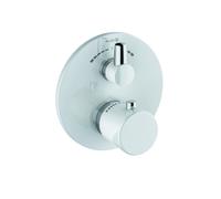 KLUDI BALANCE Mitigeur thermostatique encastré pour bain et douche, blocage de l'eau chaude 40°C, 528109175, 528109175, Colorazione: Bianco / Cromo