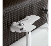 KLUDI BALANCE Mitigeur monocommandé pour bain et douche, montage mural, 524459175, 524459175, Colorazione: Bianco / Cromo